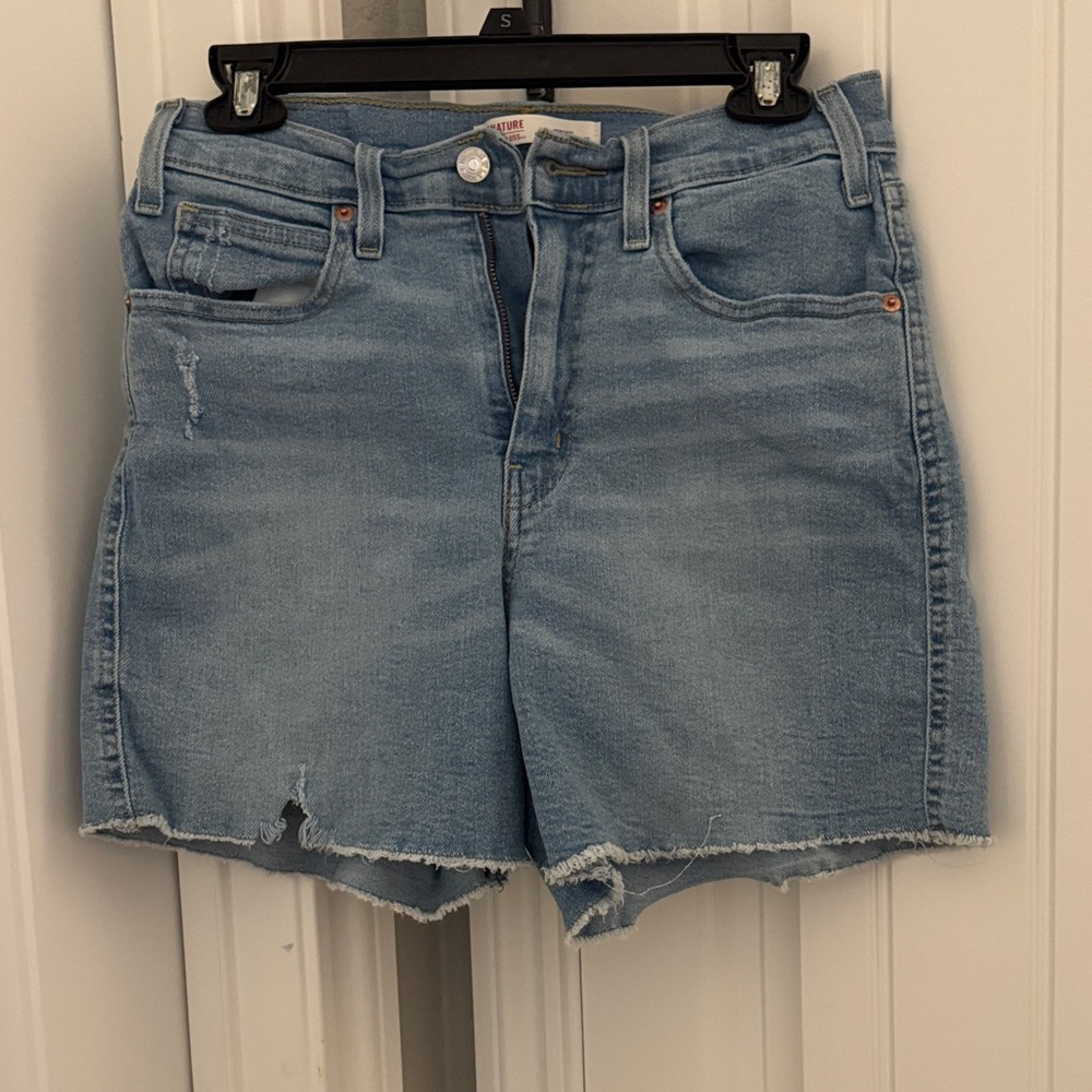 Signature by Levi Strauss Light Blue Denim Shorts